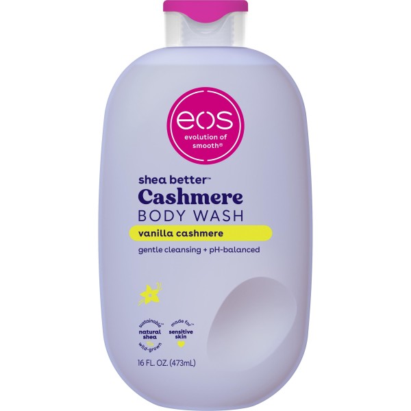 Walmart: eos Vanilla Cashmere Body Wash, Vanilla Scented Hydrating Gel-Cream Body Cleanser, 16 fl oz