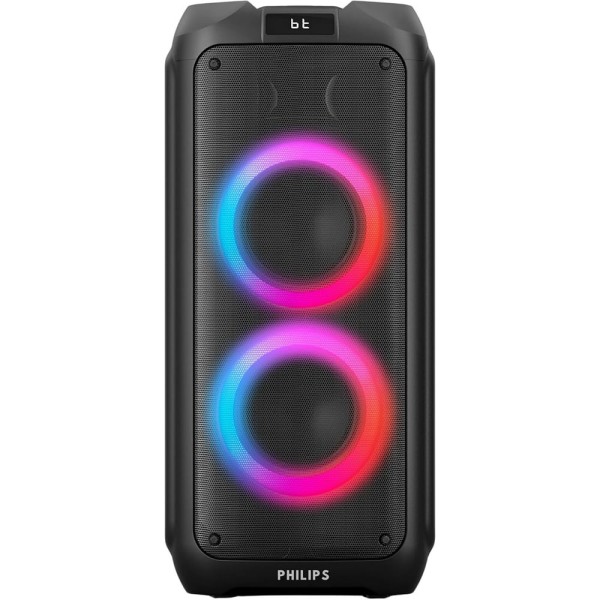 Walmart: PHILIPS Bluetooth Party Speaker, 120W Battery-Powered Sound System with Portable Handle, FM Radio & LED Lights